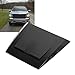 Car Air Flow Decorative Intake Hood Scoop Vent Bonnet Cover Gloss Black Universal Hood Vent External Accessories