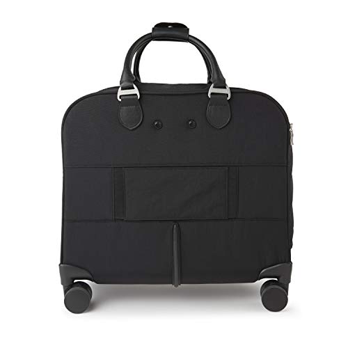 Baggallini Unisex Adult Luggage Only 4 Wheel Rolling Tote, Black, One Size Us #TOP2