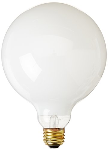 Bulbrite Incandescent G40 Medium Screw Base (E26) Light Bulb, 40 Watt, White
