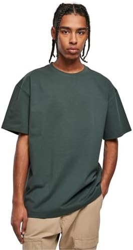 Urban Classics Men's Heavy Oversized Tee Wide Cut, Long Tee, Short Sleeves Shirt with Crew Neck, 100% Jersey Cotton (pack of 1)