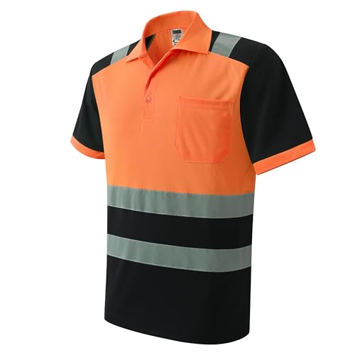 Safety Shirt for Men Hi Vis Reflective Shirt Workwear,Quick Drying Breathable Soft T Shirt - Image 3