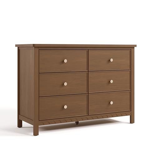 Graco Sasha 6-Drawer Dresser (Hazelnut) with Interlocking System