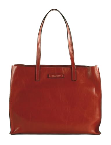 The Bridge Mirra Shopper Arancio Bruciato/Oro