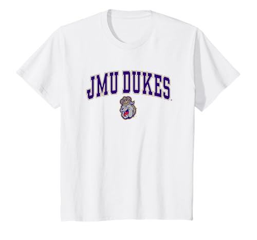 Kids James Madison Dukes Kids Arch Over White T-Shirt