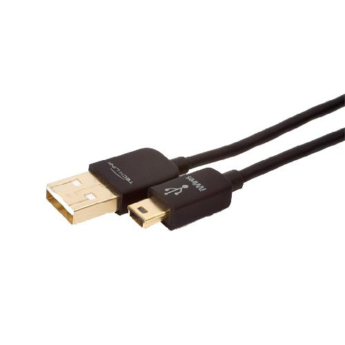 TechlinkiWires USB A Type Plug to USB 5 Pin Mini Plug Cable