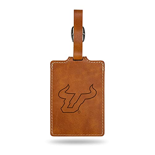 Rico Industries NCAA South Florida Bulls - USF Brown Laser Engraved Luggage Tag