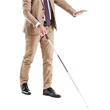 Intelligent Folding Blind Cane Aluminum Alloy Reflective Walking Stick Obstacle Detection + Electronic Alarm Voice Guide Stick