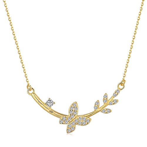 Collier papillon argent S925, le bijou quotidien chic et lumineux pour toutes les femmes