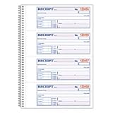 Adams Sc1182 Money Receipt Book Spiral 2-Part 7-5/8-Inch X11-Inch 200/Bk We/Ca