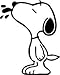 Adesivo Snoopy pernacchia - computer portatile decalcomania - tutti i modelli di macbook