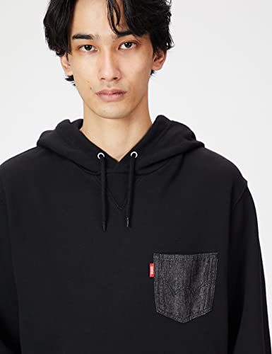 [エドウィン] フード付きトレーナー DENIM POCKET HOODIE メ