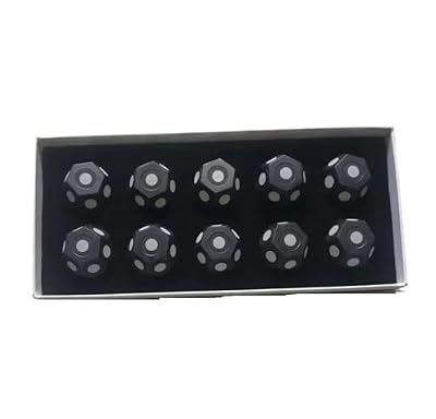 Inner Ring 6mm Outer Ring 10mm Handheld 3D Scanner Magnetic Sphere Magnetic Marker Point Highly Reflective Point for Complex Details(10 pcs Ball)