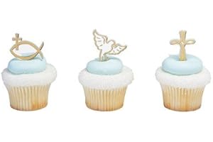 Religious Spiritual Icons Cupcake Picks - 24 pk