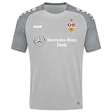 jako trainingsjacke mit kapuze Kragen mit Ripp-Einsatz JAKO VfB Stuttgart Training Trikot (XXL, Grey/Grey)