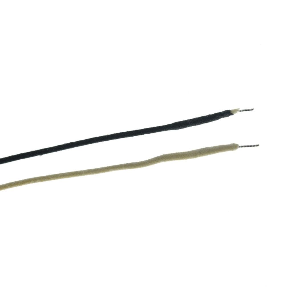 KAISH 22AWG Gitara w stylu vintage Push-Back woskowana tkanina drut wiązka przewodów gitarowych wstępnie ocynowany drut miedziany drut hakowy drut 2 m każdego czarny/biały