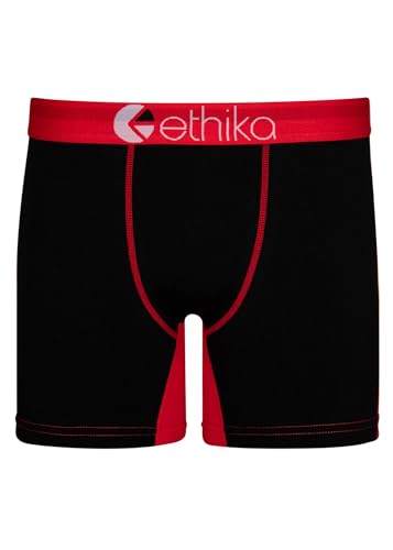 Image of Ethika Men's Aero Super Combed Cotton Regular Fit Solid Antimicrobial Trunks with No Marks Waistband (Pack of 3)