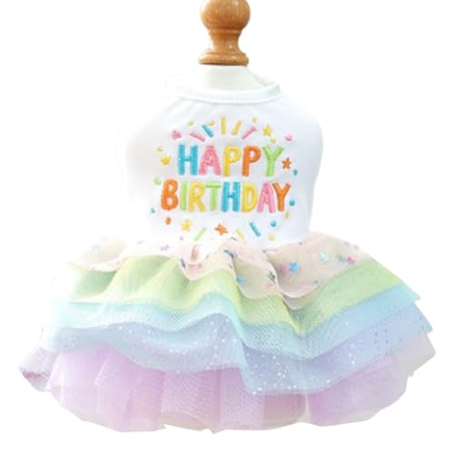 Disfraz de cumpleaños para perros pequeños talla X-Small