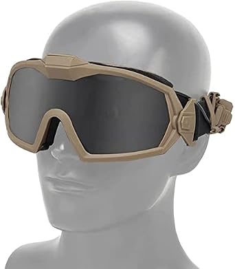 Fan Edition Cooler Anti-fog Riding Goggles with Sponge Liner Adjustable Elastic Headband For Cycling Airsoft Shooting