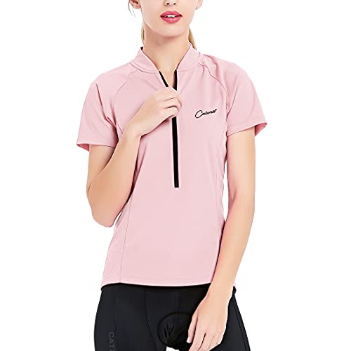 CATENA Camisa feminina de ciclismo de manga curta e manga comprida para treino de corrida, Roxo acin