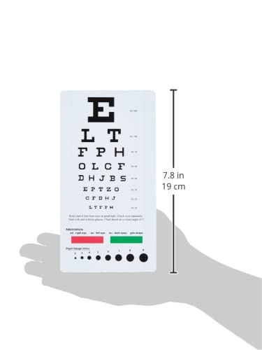 Prestige Medical PRE3909 Snellen Pocket Eye Chart