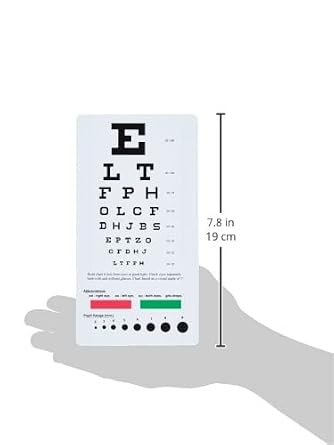 Prestige Medical PRE3909 Snellen Pocket Eye Chart
