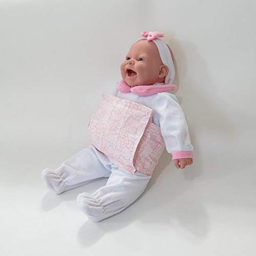 Bolsa Térmica Bebê sem Cólica com Cinta Poa Rosa