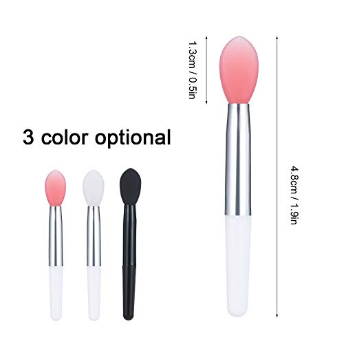 Conjunto de escova labial 10 unidades de silicone para ba pincel aplicador de brilho labial escova d