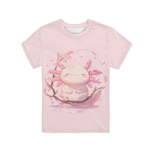 Image of Novelty 3D Graphic T Shirts for Kids Crew Neck Funny Animal Print Short Sleeve Girls Tshirts 3-16 Years