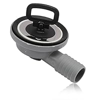 Konuooer Ø 55 mm Abwasserschlauch Edelstahl Ablauf Abflussrohr Ablaufgarnitur für siphon wohnmobil mit 20-25 mm Schlauchabgang 90° für Caravan Boot waschbecken ablaufgarnitur