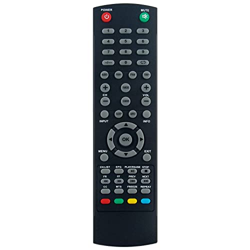 Replacement Remote Control Applicable For Rca Tv Rtu6549-C Rlded3258A Rtu5820 Rtu5540-B Rtu7877 Rlded5098-B-Uhd Rled4016A-H Rtu4253 Rt1970-B Rt1970B Rtu7074 Rtu4921 Rtu4300 Rt4038 Rtu4853 Rled2446 #TOP23