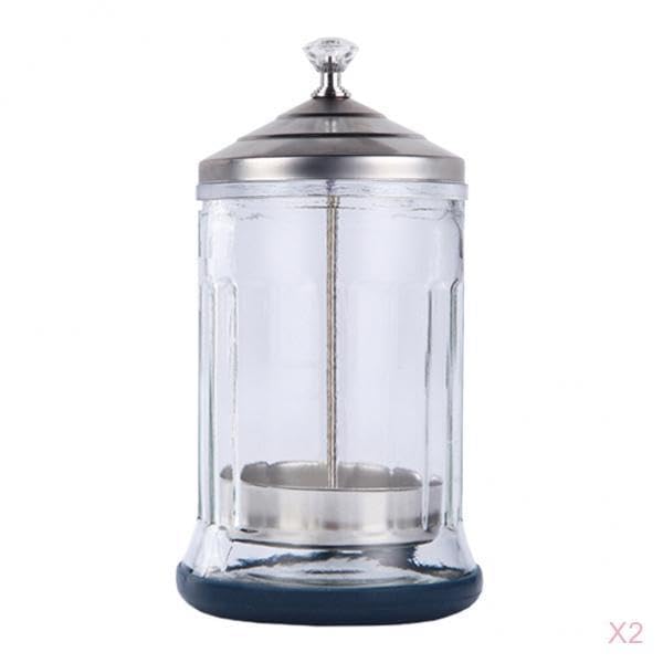 2x Salon Barber Disinfection Jar Container Sterilizer Jar Cup Bottle S | Health & Beauty | Salon & Spa Equipment | Salon & Spa Supplies-image-4