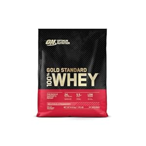 Optimum Nutrition Gold Standard 100% Whey Protein Powder, Vanilla Ice Cream, 10 Pound (Packaging May Vary)