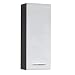 Produktbild trendteam smart living - Line - Kommode - Weiß Hochglanz/Grau - Hängeschrank mit 1 Tür (rechts oder Links verstellbar) und 1 Einlegeboden - (BxHxT) 30 x 77 x 24 cm - chromglänzende Griffe