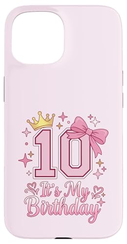 It's My 10th Birthday ���̎q �R�P�b�g���{�� �s���N 10�� �X�}�z�P�[�X iPhone 15 �p