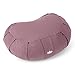 Lotuscrafts Zafu Coussin de Méditation Demi Lune Siddha - Hauteur D'assise 15 cm - Rembourrage D'épeautre - Housse en Coton Lavable - Coussin Yoga - Coussin Demi Lune - Meditation Accessoires