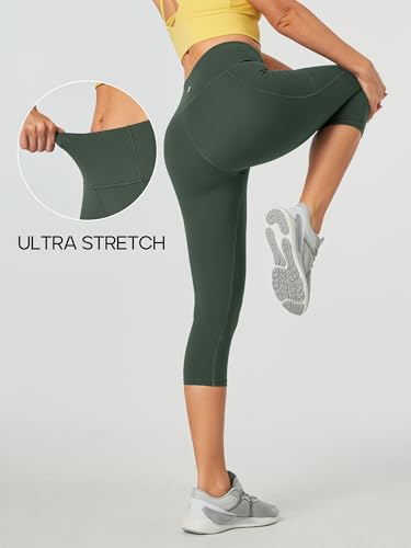 Image of Heathyoga Yoga Pants with Pockets Extra Soft Leggings with Pockets for Women Non See-Through High Waist Workout Leggings