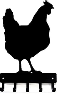 Chicken #03 Farm Key Rack Hanger - Small 6 inch Wide - Made in USA