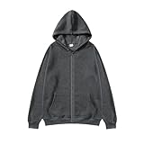 Men's Printed Cotton Liner Hooded Sweatshirt Four Seasons Trip Casual Comfortable Outwear Hooded Sweatshirt For Men Dark Gray