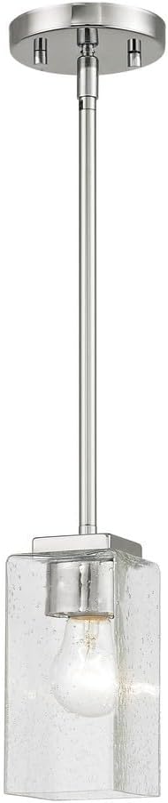 Livex Lighting 40191-91 Harding Brushed Nickel 1 Light Mini Pendant