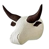 KESOTO Cabeza de Animal 3D para Decoración de Pared de Habitación Infantil, Buffalo 24x30cm