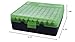 MTM 100 Round Flip-Top Ammo Box 380/9MM Cal (Clear Green/Black)