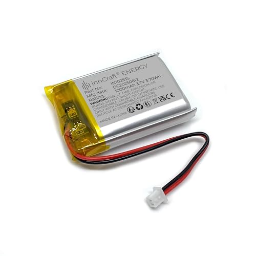 Akumulator Litowo Polimerowy innCraft Energy 1000mAh 3.7V, 35x25x10 Model 102535 2P Molex 51021-020 1.25mm konektor