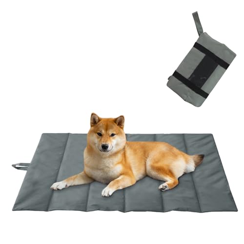 GOEDCH Tapete Plegable para Perro: Manta Impermeable para Perros para Viajes, Colchón Lavable y Suave para Perros y Gatos, Manta de Viaje para Mascotas, Portátil y para Acampar Aire Libre