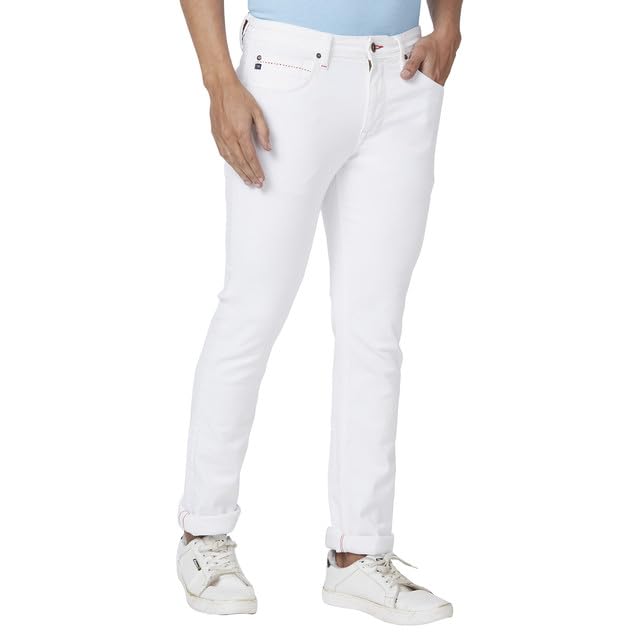 Image of Raymond Men's Mid Rise Regular Fit Jeans