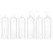 Mega Candles - Unscented 3" x 9" Dome Top Pillar Candle - White, Set of 6