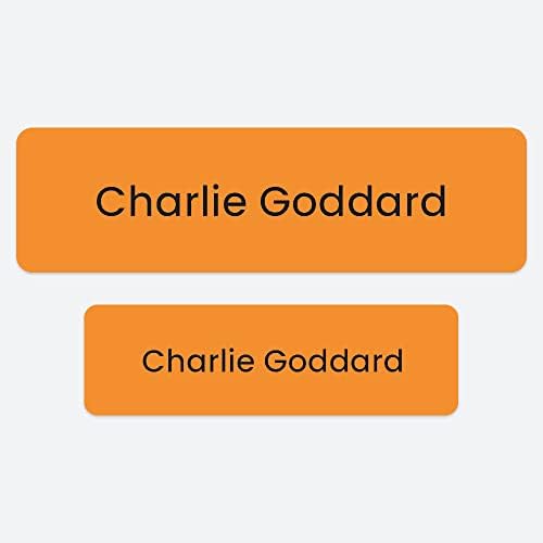 60 x No Iron Small Personalised Stick On Waterproof Washable Name Labels Great for Clothes, Toiletries School Uniform, Equipment. School, Respite, Day Care, Hospital - White