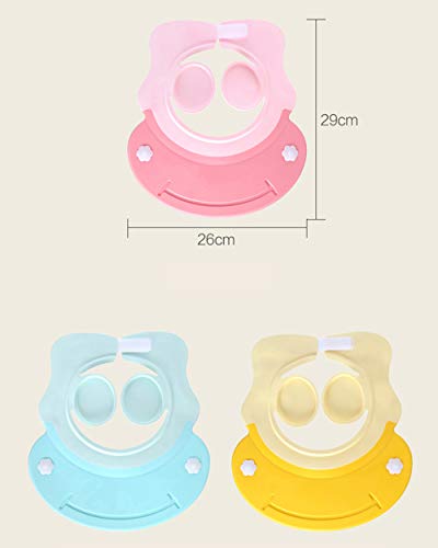 Children Bath Shower Cap wash Shampoo Visor Shield hat Prevent Water Entering The Eyes and Ears Bathing tub Head Hair Rinser Protection Kids Toddler Baby (Blue)