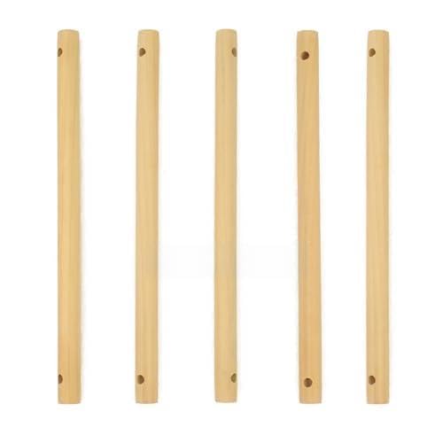 19mm Dia. Round Wooden Sticks, Wooden Dowel Rods, Natural Pine Wood Dowel for Crafting Macrame, DIY Decor,Wood Finished and Edge Corner 5mm Hole Both Side. (19mm Dia. / 20 in)-image-26