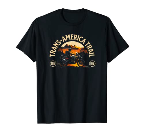 Adventure Motorcycle Gear Trans America Trail T-Shirt