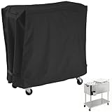 AKEfit Patio Cooler Cart Cover,Waterproof Ice Chest Cart Cover Fits 65-80 Quart Patio Party Ice Chest Rolling Cooler,34"Lx19"Wx31"H-Black